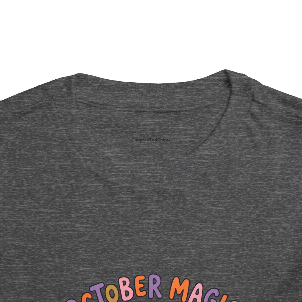 Halloween - October Magic Toddler Tee — Cute Witch Pumpkin Halloween Shirt