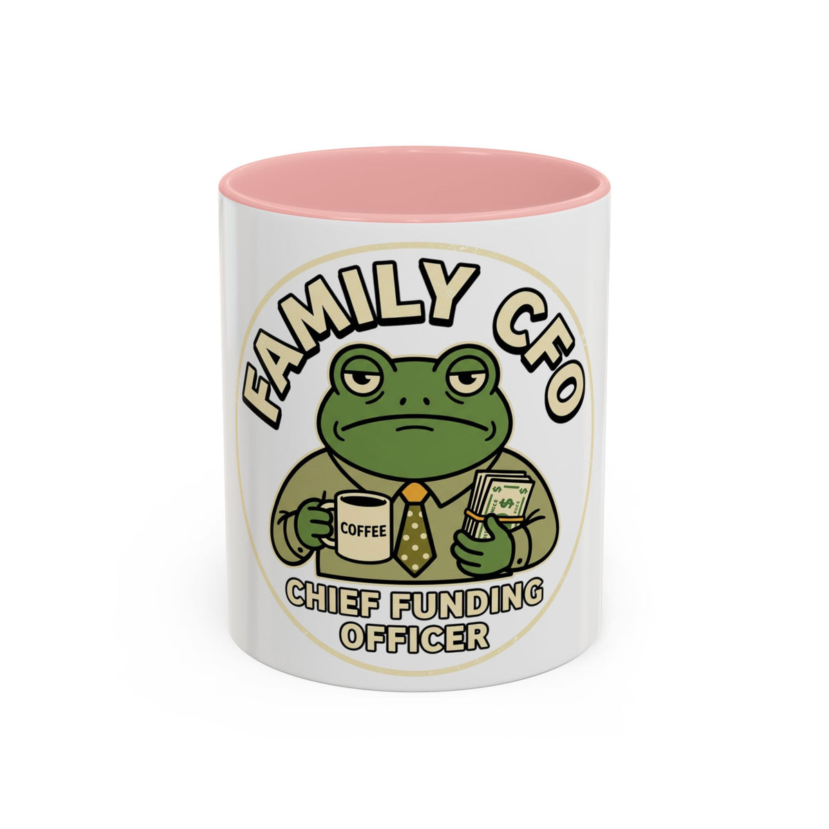 Family CFO Frog Chief Funding Officer mug | Accent coffee mug