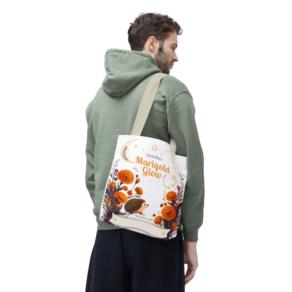 October Birth Flower - Marigold Glow Tote Bag (AOP)