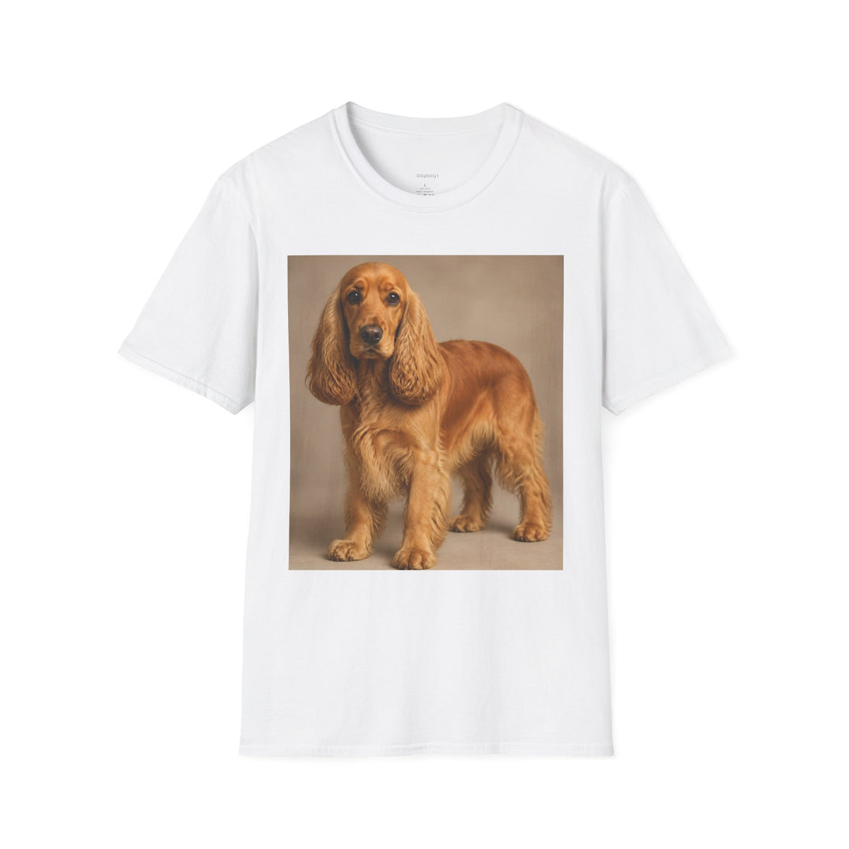 Cocker Spaniel Dog Mum T-Shirt — Dog Mom Graphic Tee with Photo Print