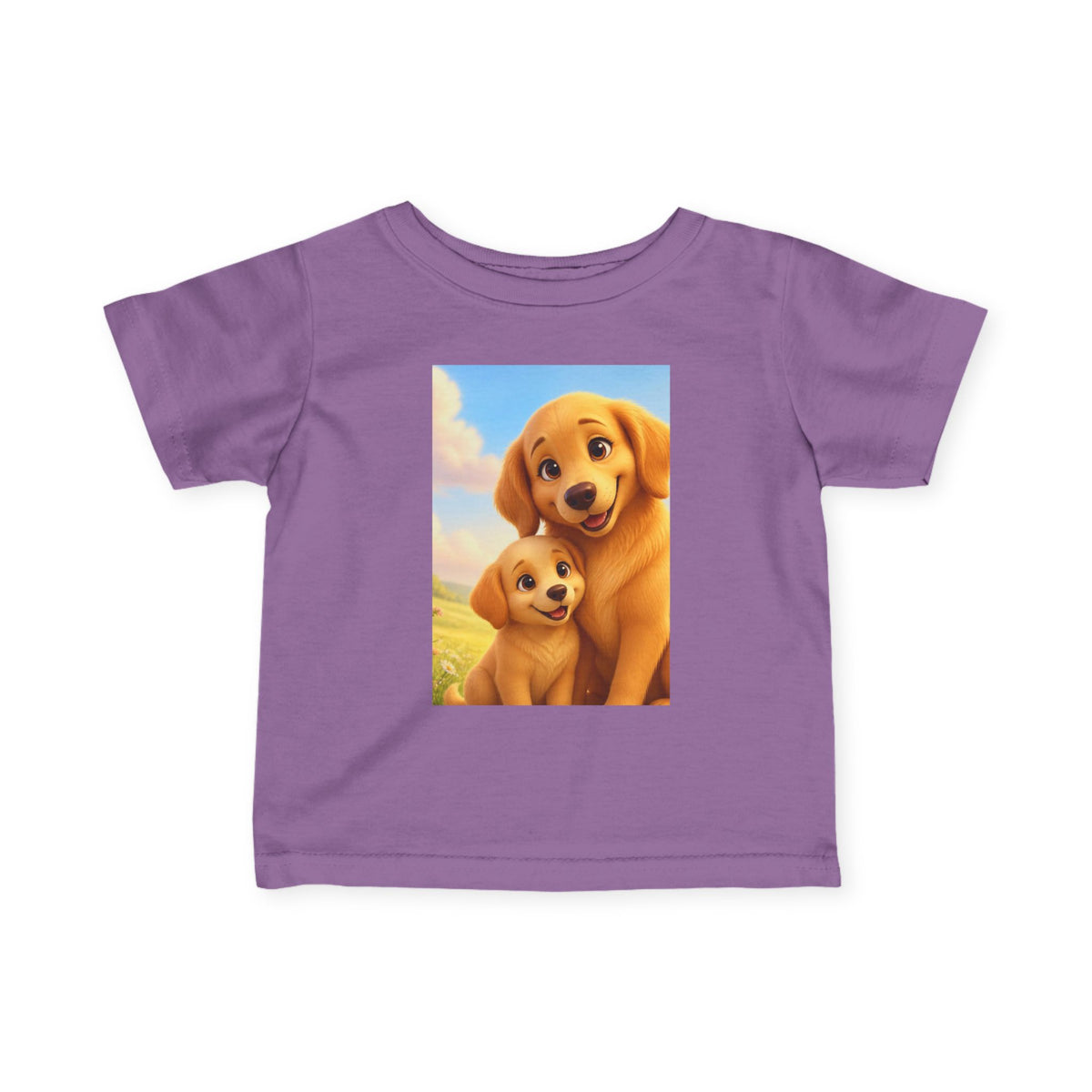 Dog Golden Retriever Puppies Infant Tee | Cute Dog Baby Shirt