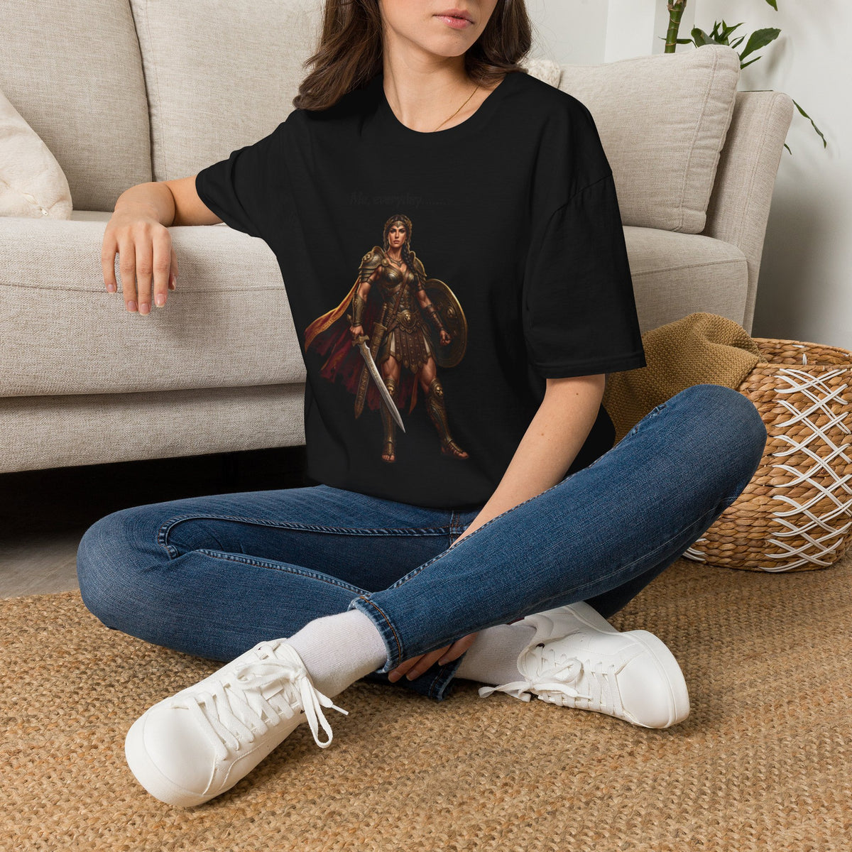 Warrior Lady T-Shirt — "Me, everyday..." Feminine Fantasy Graphic Tee