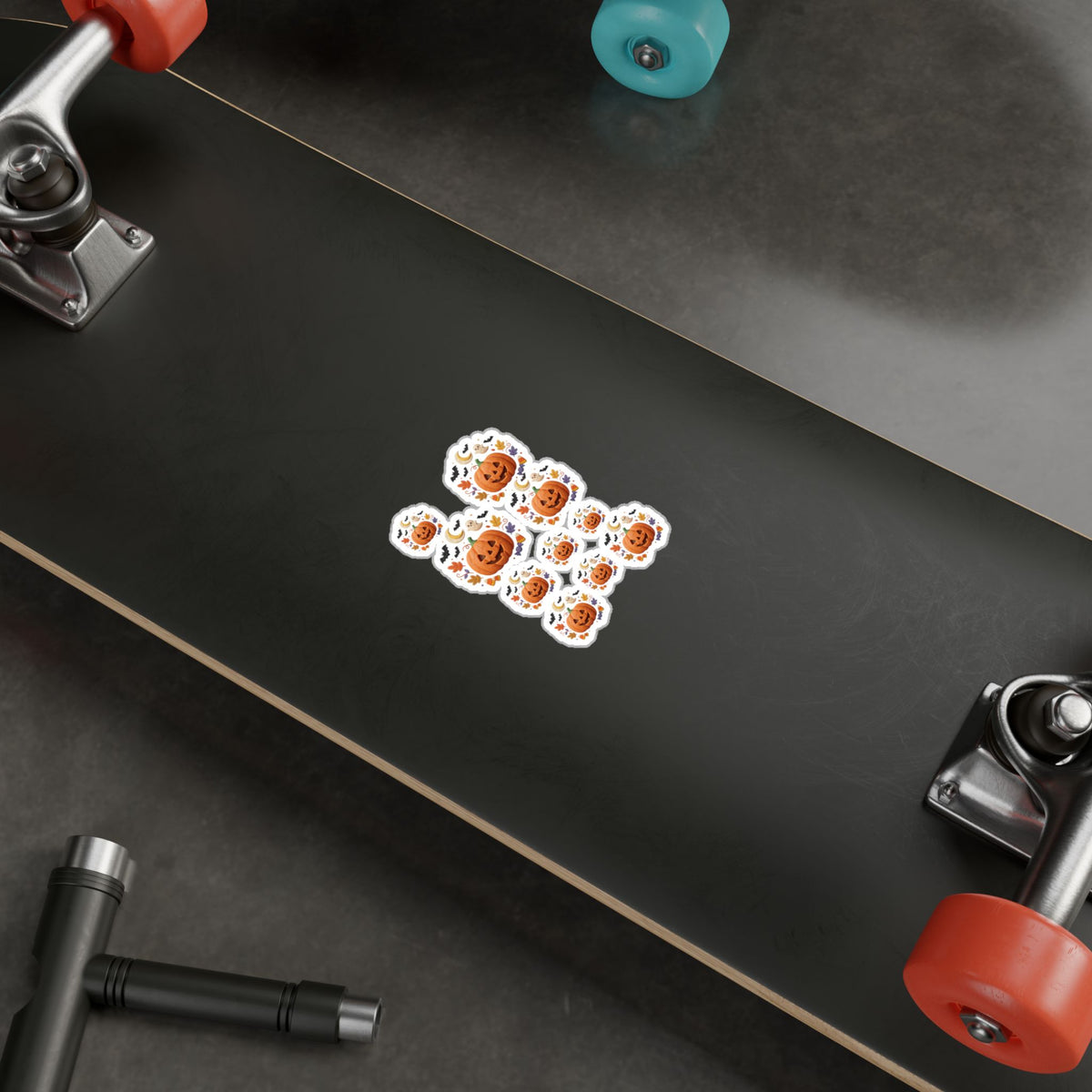 Halloween Jack-o'-Lantern Pumpkin Sticker Sheet | Kiss-Cut Vinyl Decals