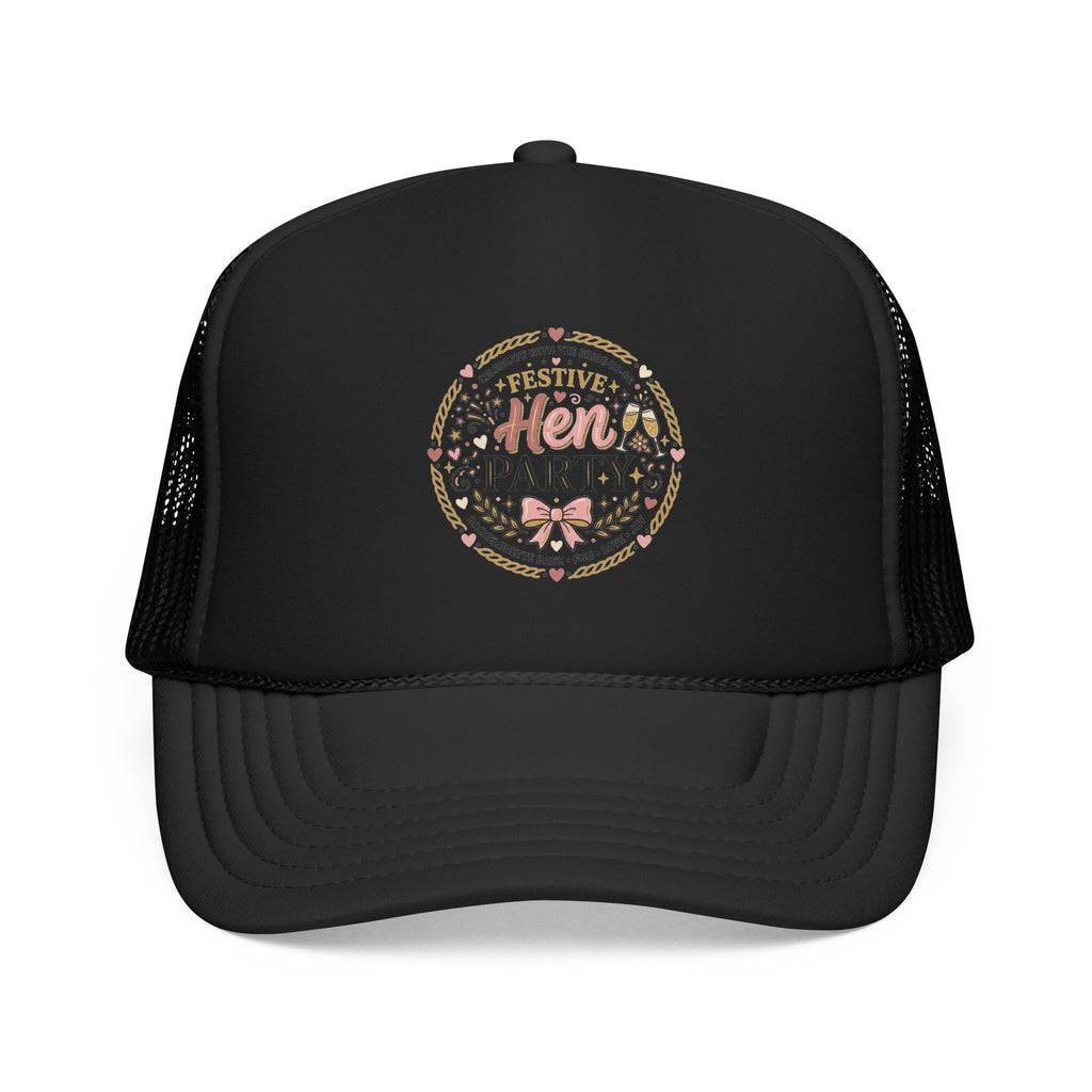 Hen Party Festive Foam Trucker Hat | Floral Wreath Design