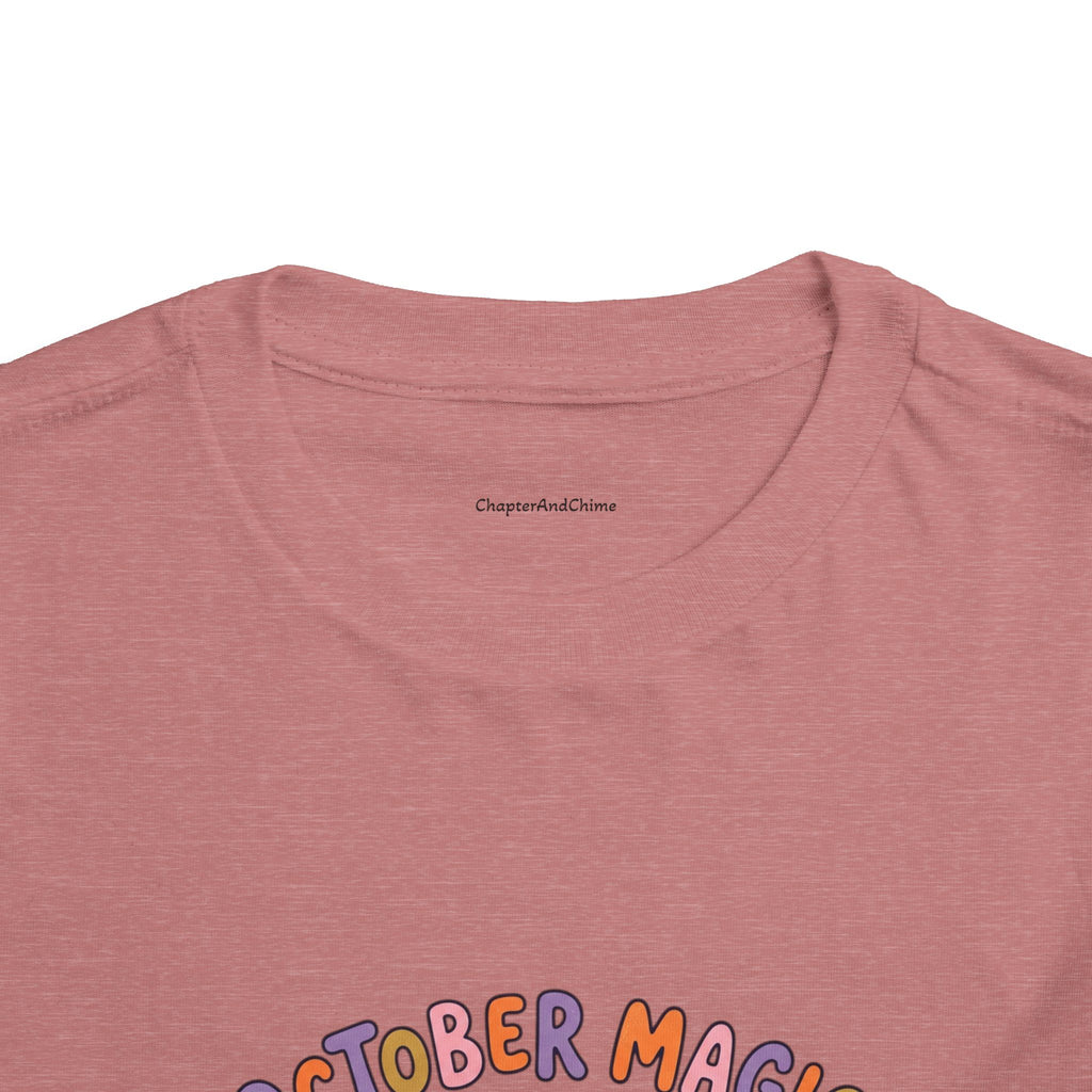 Halloween - October Magic Toddler Tee — Cute Witch Pumpkin Halloween Shirt