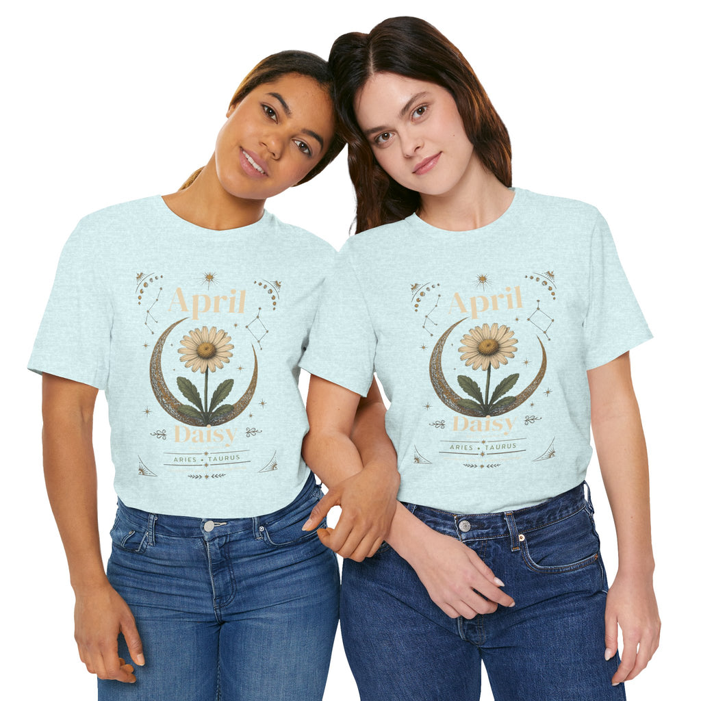 April Birth Flower Tee | Daisy Botanical Design | Birthday Gift