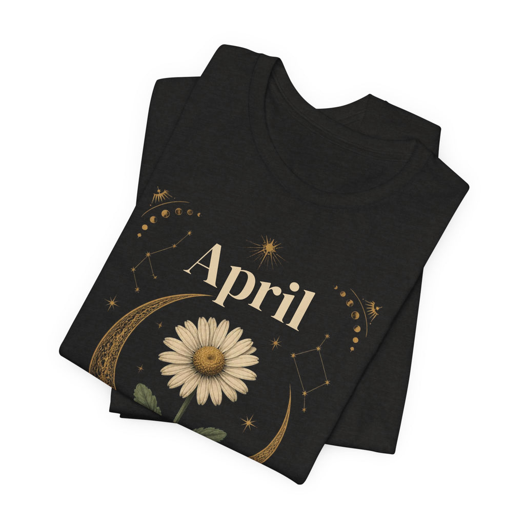 April Birth Flower Tee | Daisy Botanical Design | Birthday Gift