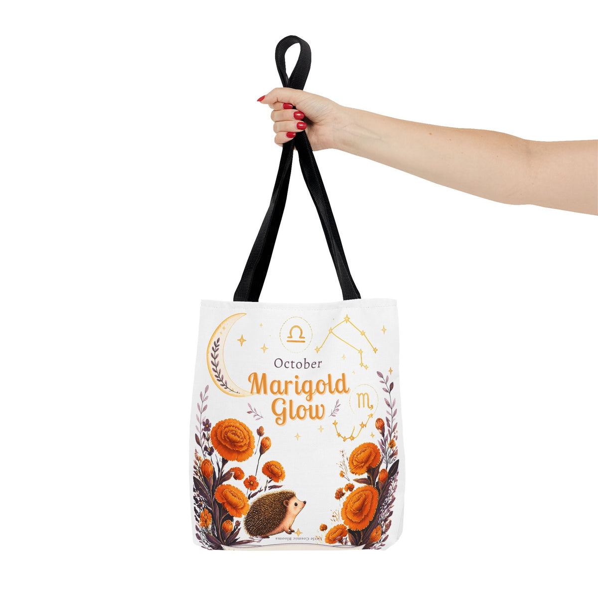October Birth Flower - Marigold Glow Tote Bag (AOP)