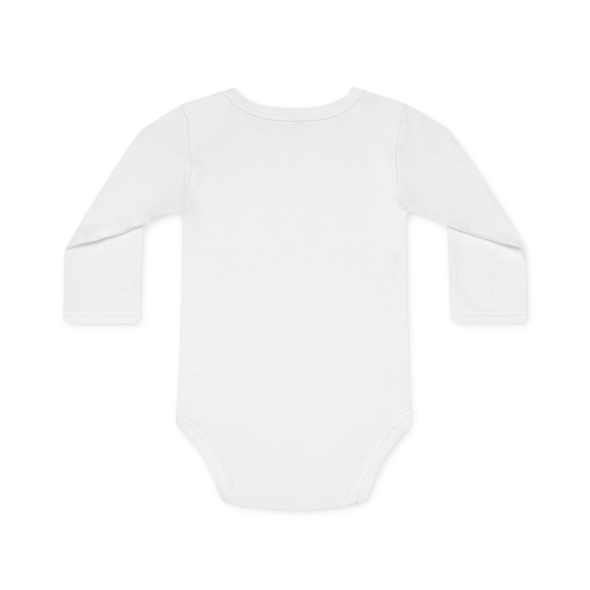 October Marigold Glow Organic Baby Bodysuit — Long‑Sleeve Floral Moon Design