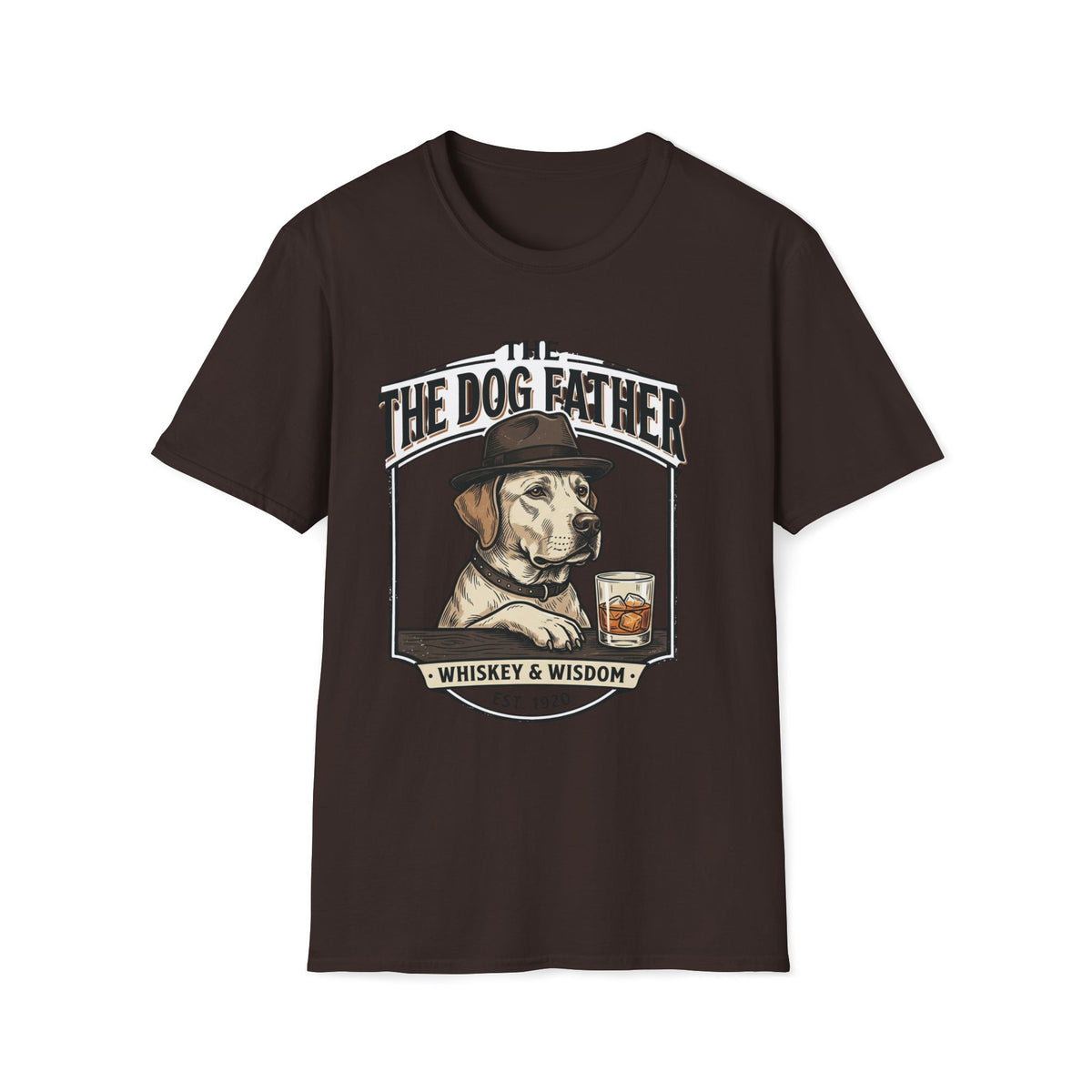 The Dog Father graphic T-Shirt | Whiskey & Wisdom dog illustration