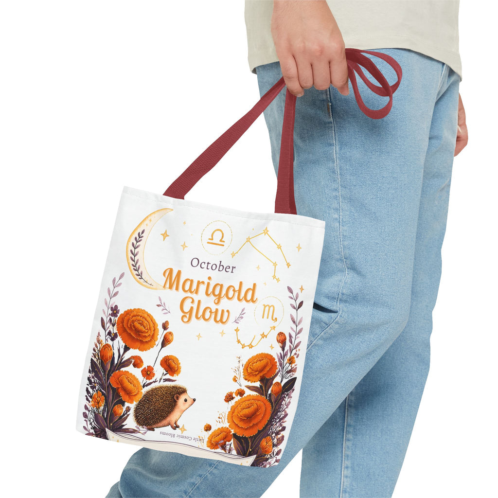 October Birth Flower - Marigold Glow Tote Bag (AOP)