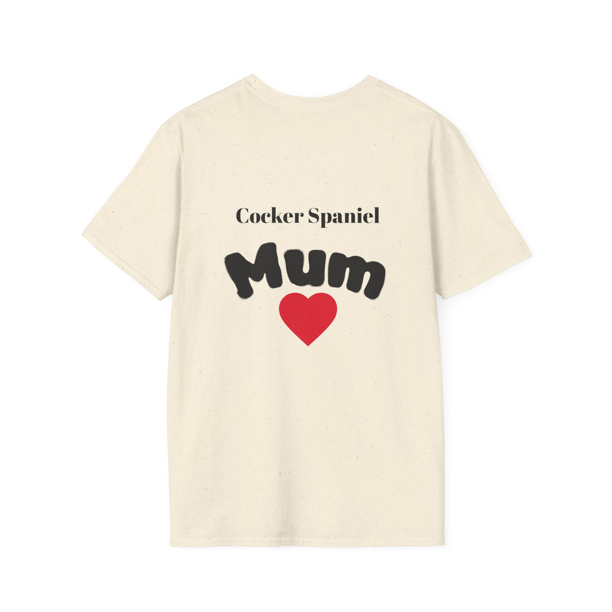 Cocker Spaniel Dog Mum T-Shirt — Dog Mom Graphic Tee with Photo Print