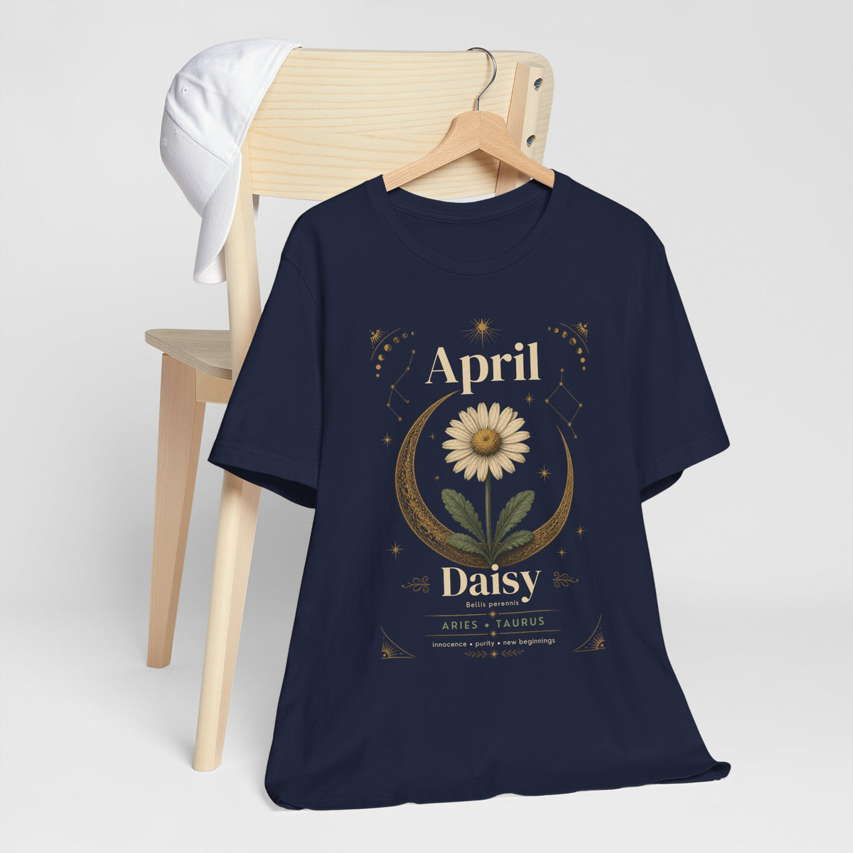 April Birth Flower Tee | Daisy Botanical Design | Birthday Gift