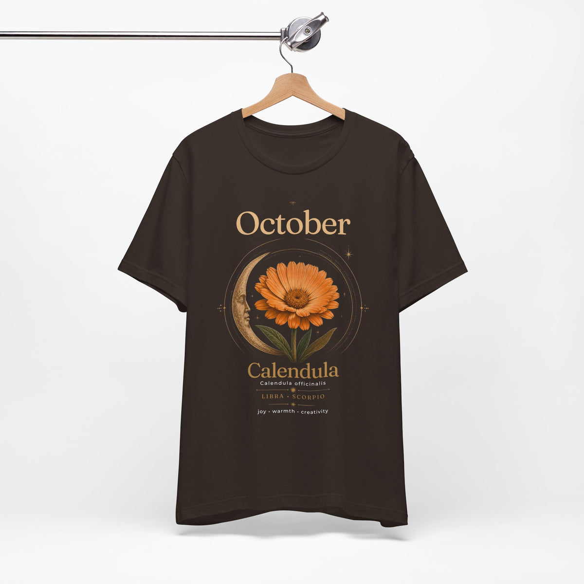 October Birth Flower Calendula T‑Shirt – Floral Birth Month Tee