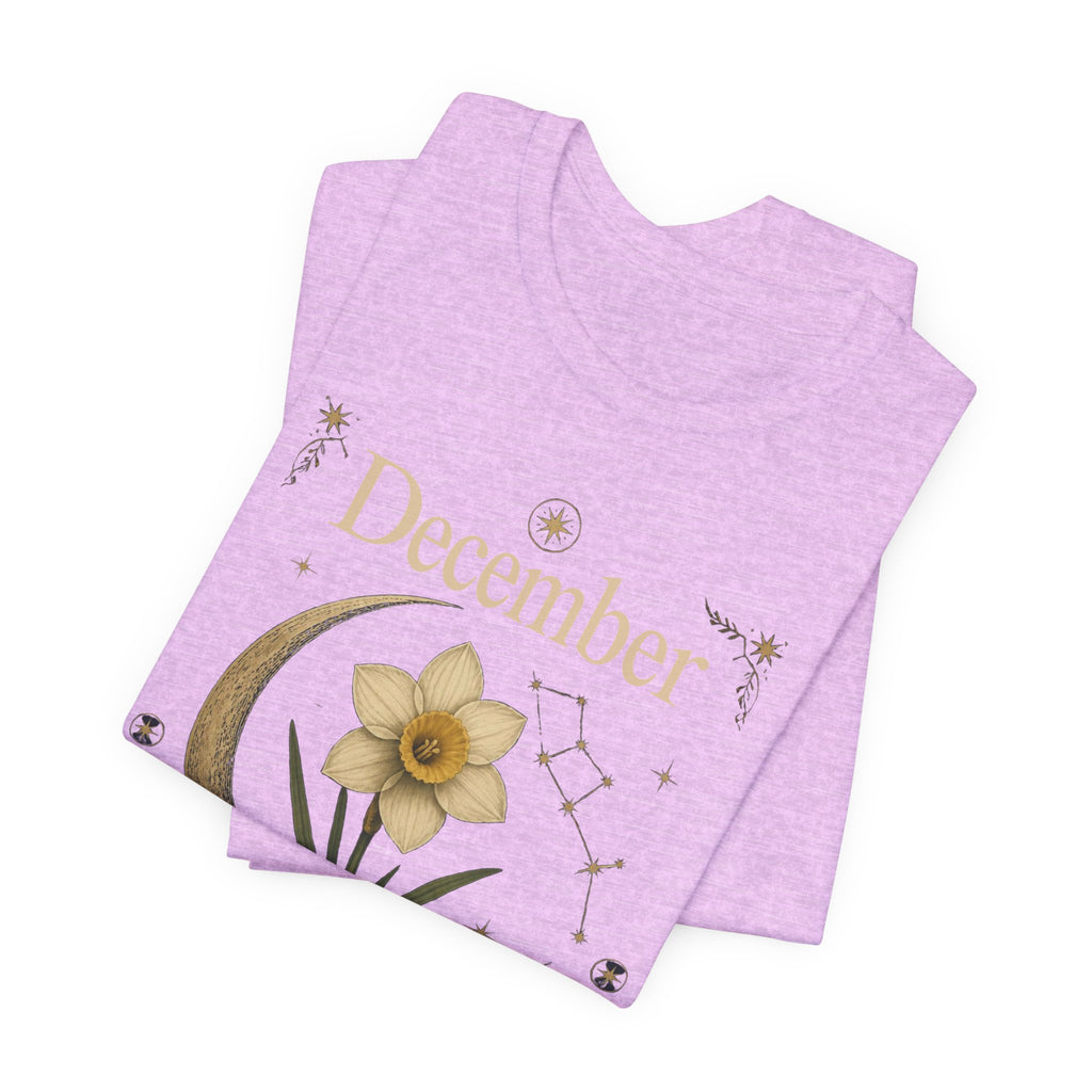 December Birth Flower - Narcissus T‑Shirt — Birth Month Flower Tee