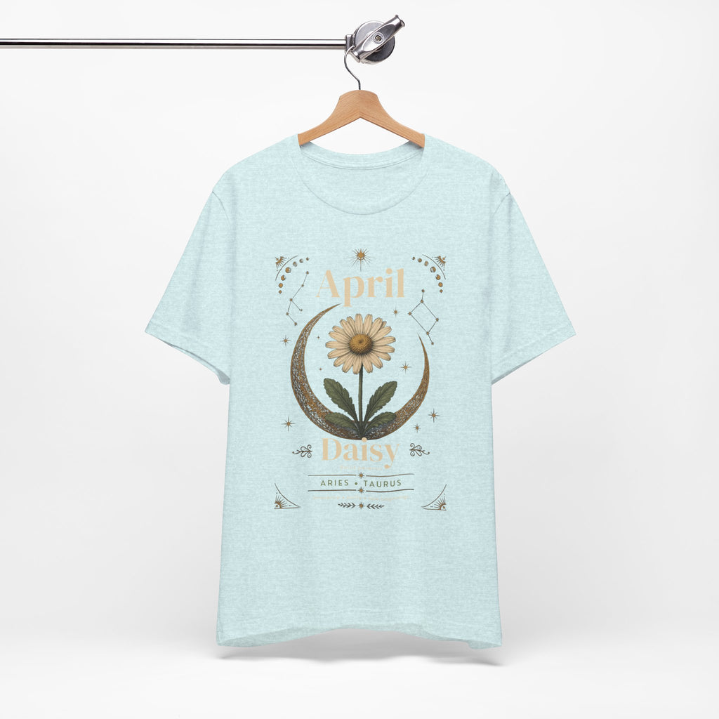 April Birth Flower Tee | Daisy Botanical Design | Birthday Gift