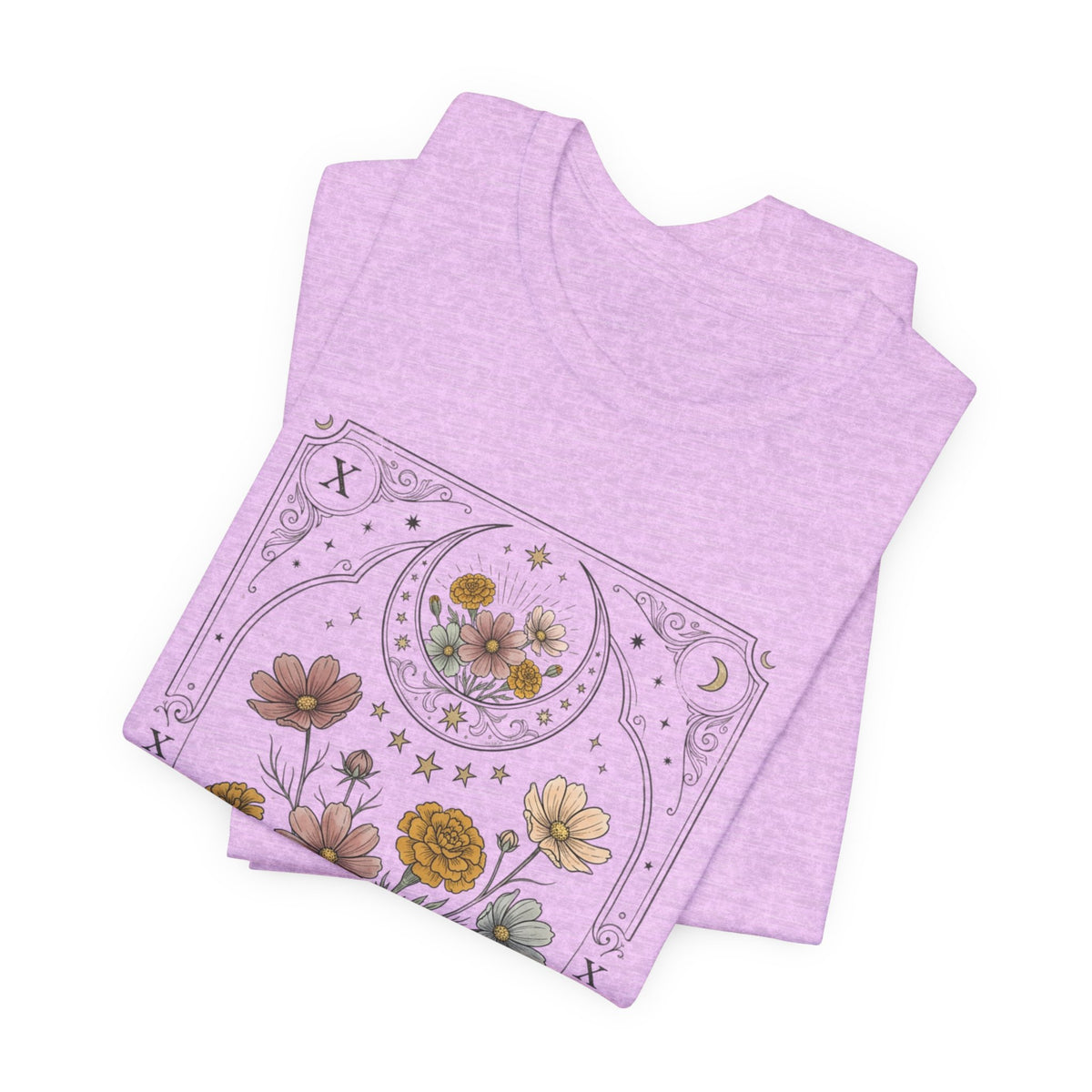 Libra & Scorpio Floral Zodiac T‑Shirt — Botanical Horoscope Tee