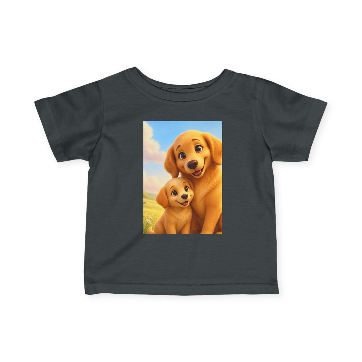 Dog Golden Retriever Puppies Infant Tee | Cute Dog Baby Shirt
