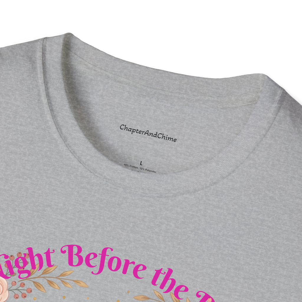 Bride and Bridesmaids Illustration T-Shirt | Floral Wedding Bridal Party Design