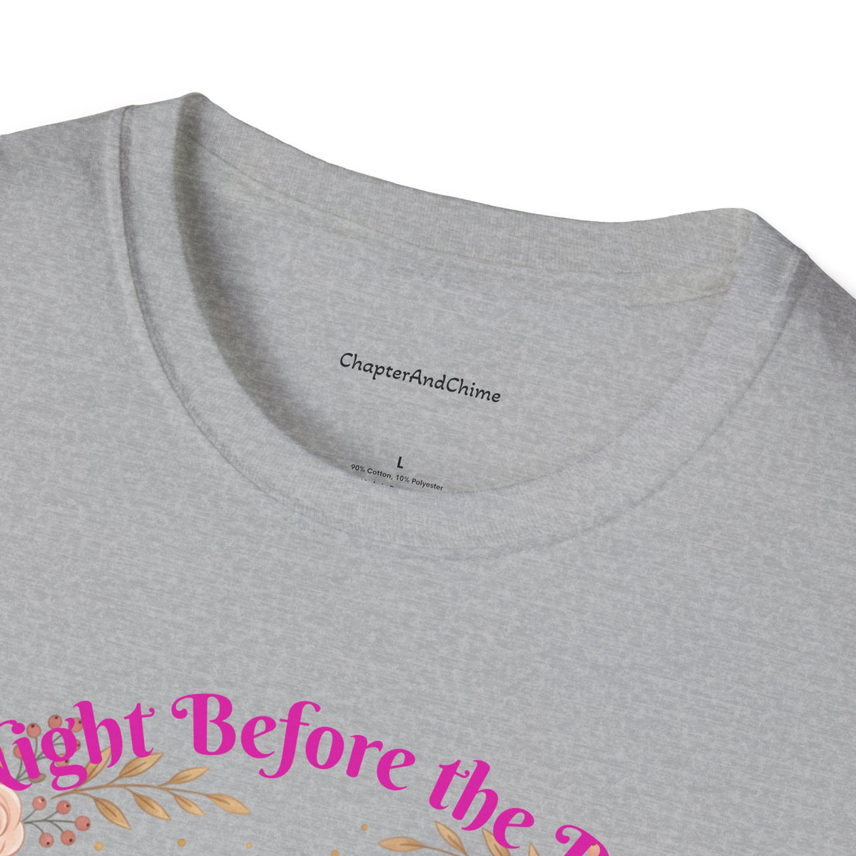 Bride and Bridesmaids Illustration T-Shirt | Floral Wedding Bridal Party Design