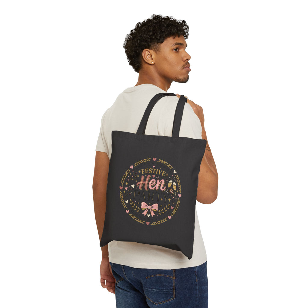 Festive Hen Party Tote Bag | Bachelorette Bride Squad Canvas