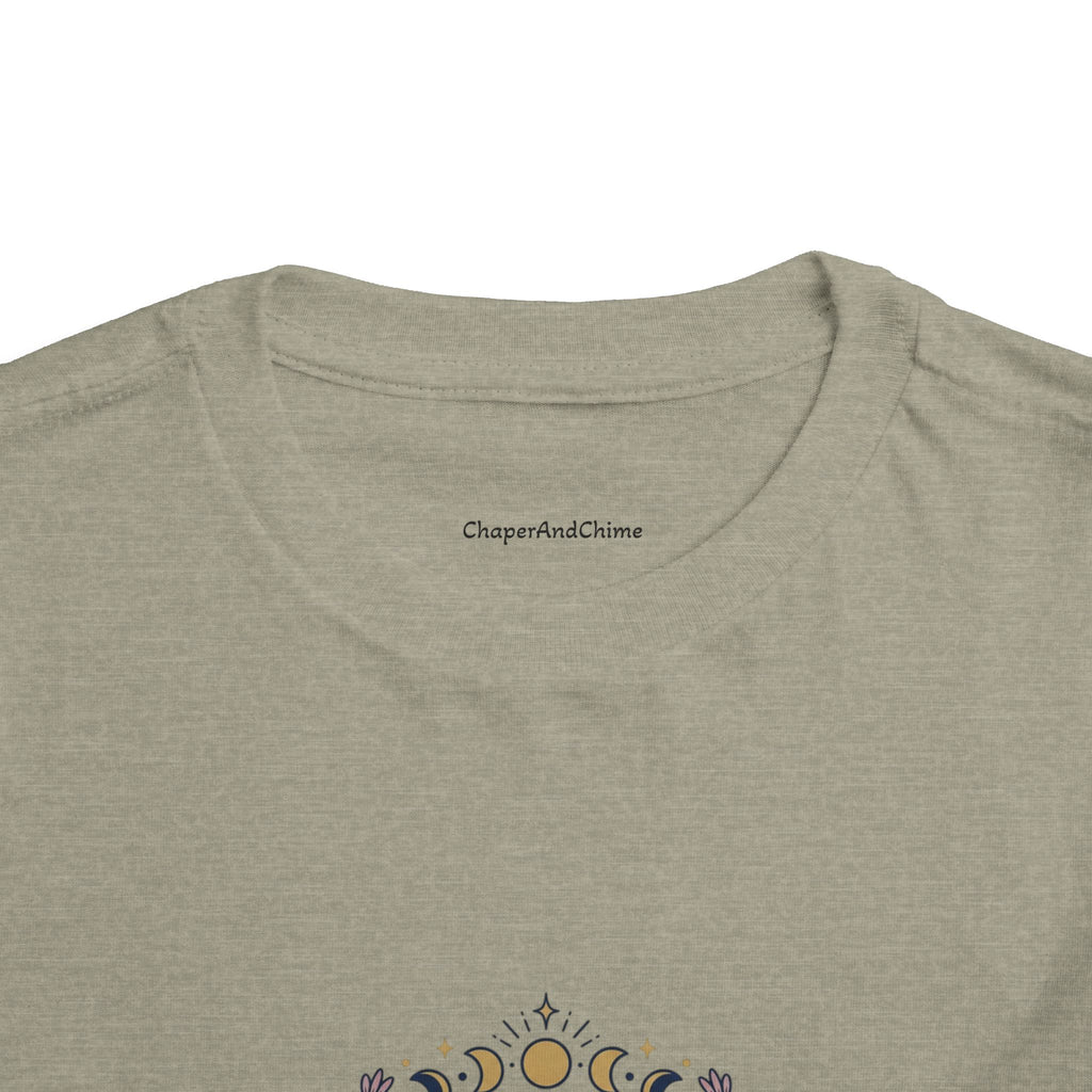October Born Libra moon phases toddler tee | Zodiac Libra design