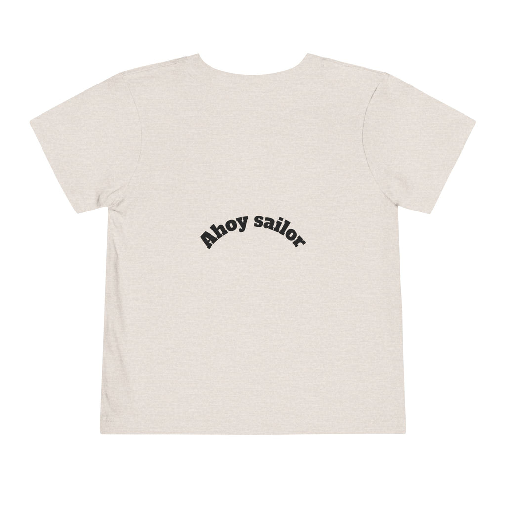 Cute Pirate Kid Ahoy Sailor Toddler Tee | Toddler Short Sleeve Tee