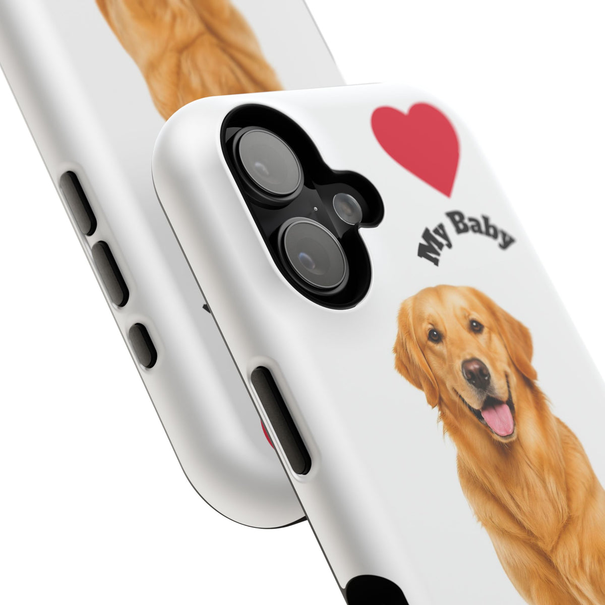 iPhone Case Golden Retriever Love | Impact-Resistant Phone Case