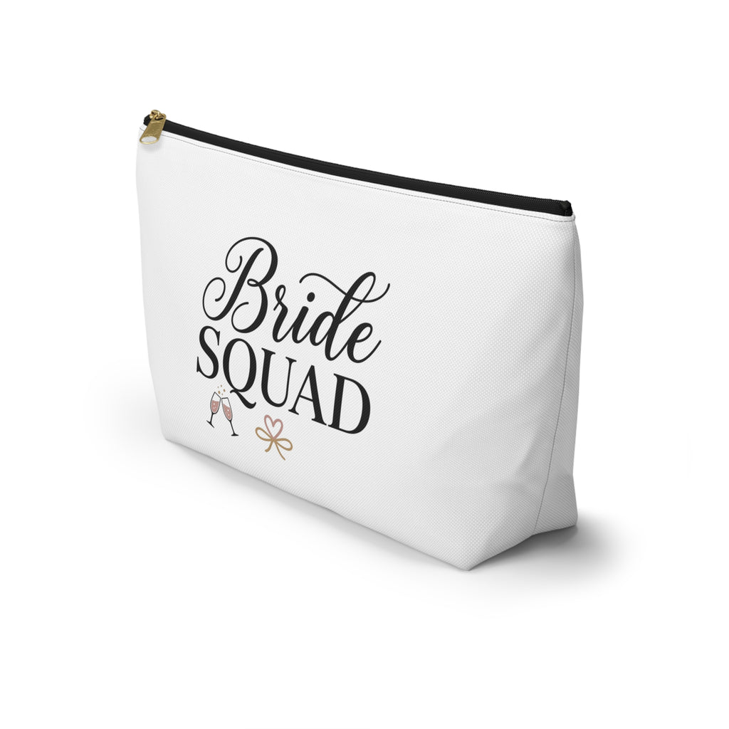 Bride Squad Accessory Pouch | T-Bottom Makeup Bag, Bachelorette Party