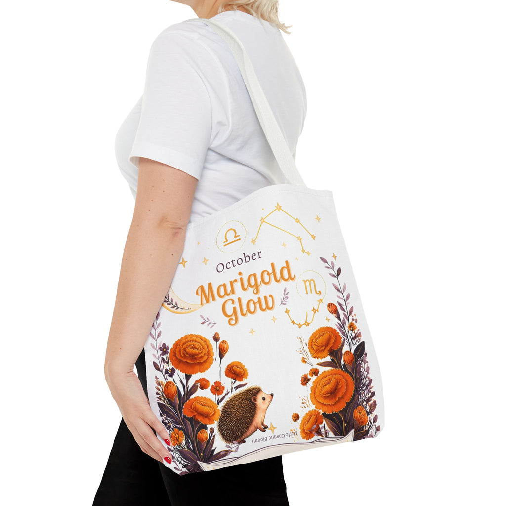 October Birth Flower - Marigold Glow Tote Bag (AOP)