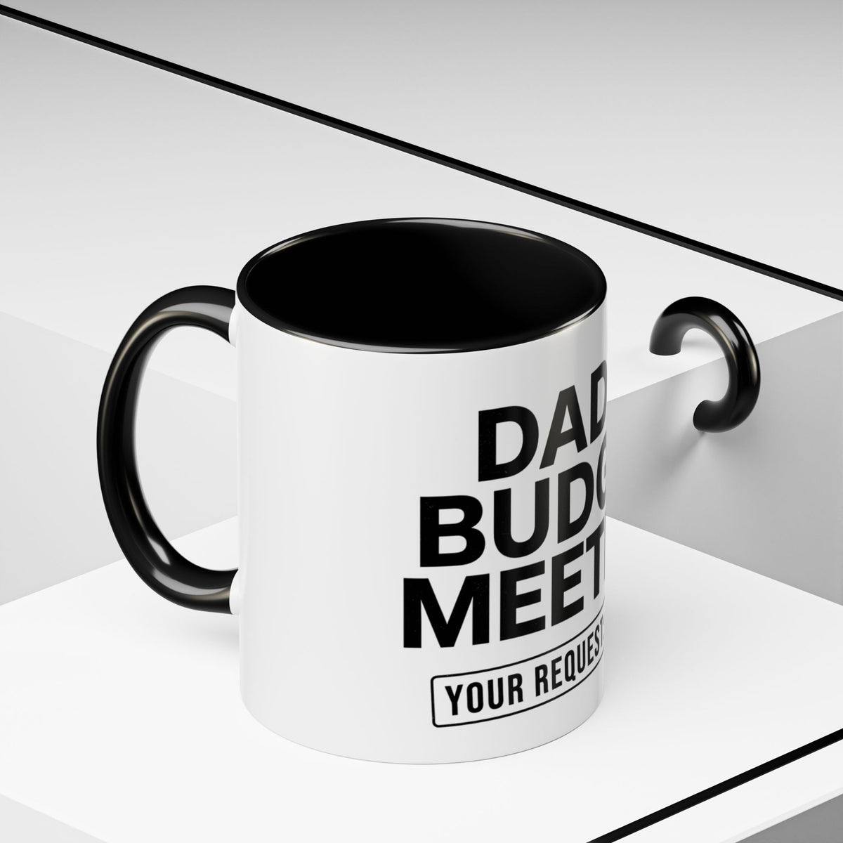 Dad's Funny Budget Meeting Mug | Accent Coffee Mug, 11/15oz