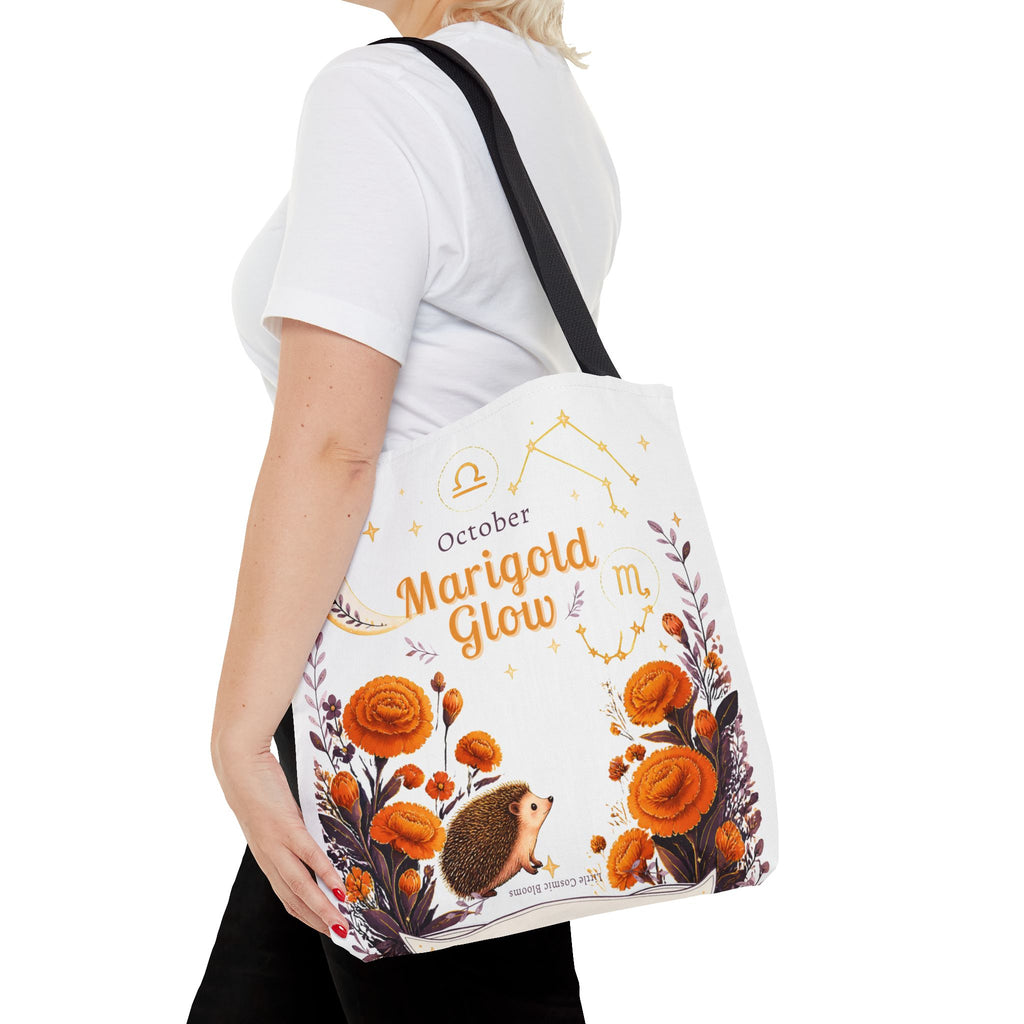 October Birth Flower - Marigold Glow Tote Bag (AOP)