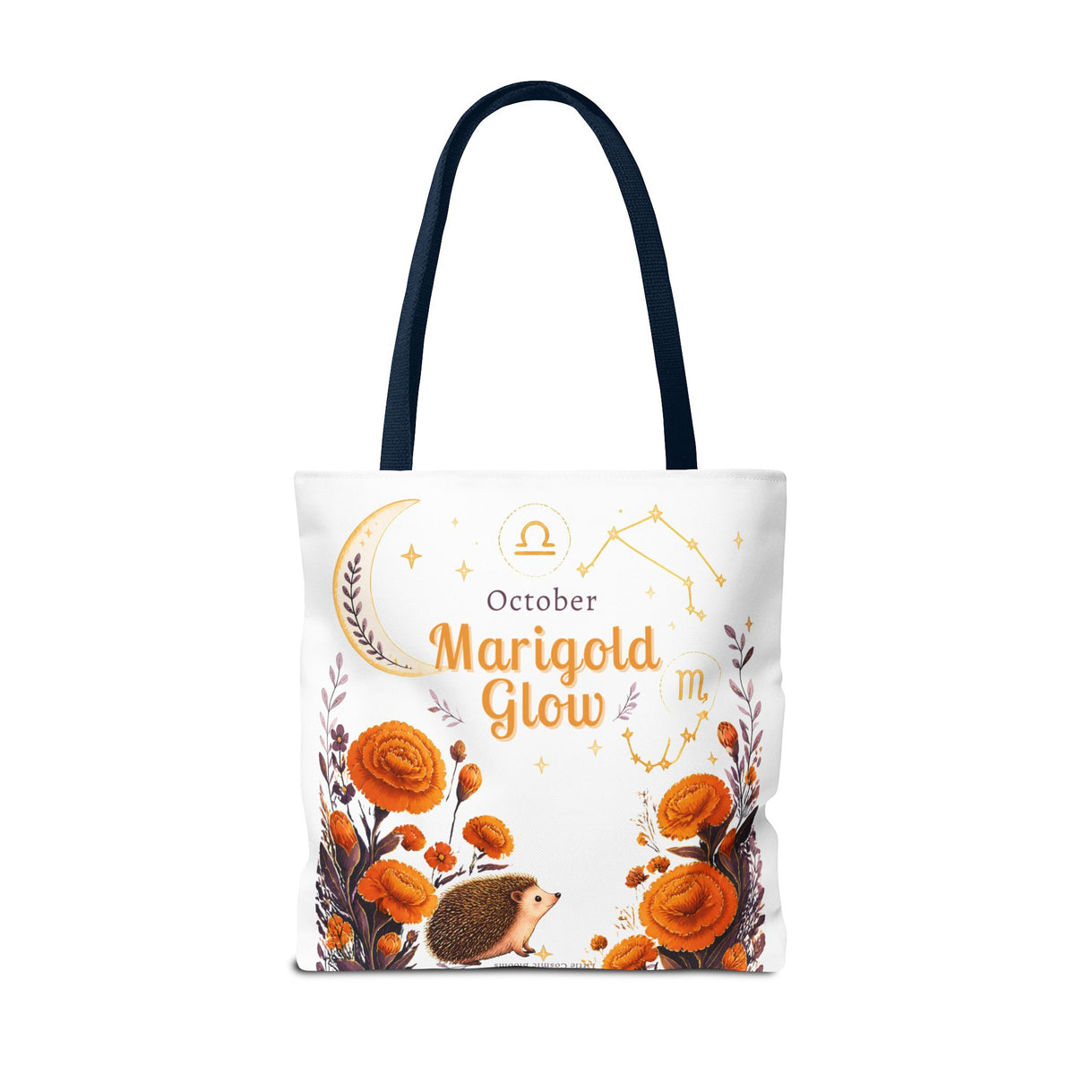 October Birth Flower - Marigold Glow Tote Bag (AOP)