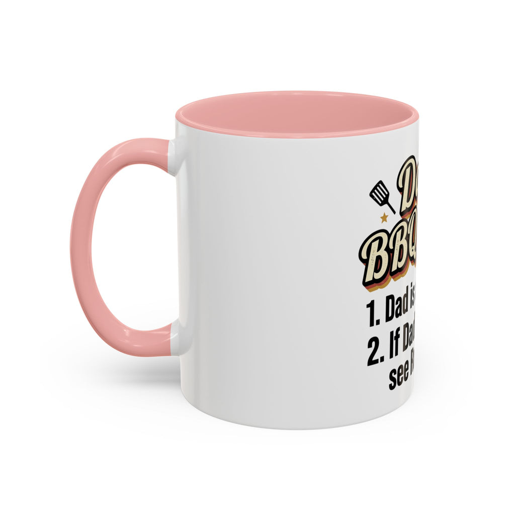 Dad's BBQ Rules Mug | 11oz or 15oz Accent Coffee Mug