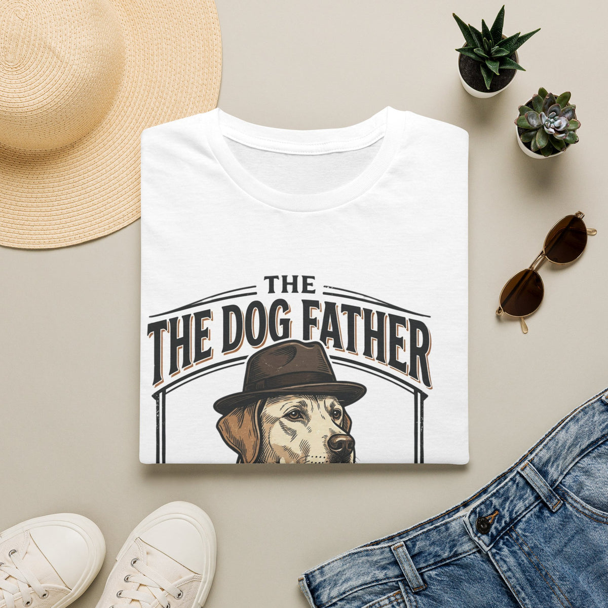 The Dog Father graphic T-Shirt | Whiskey & Wisdom dog illustration