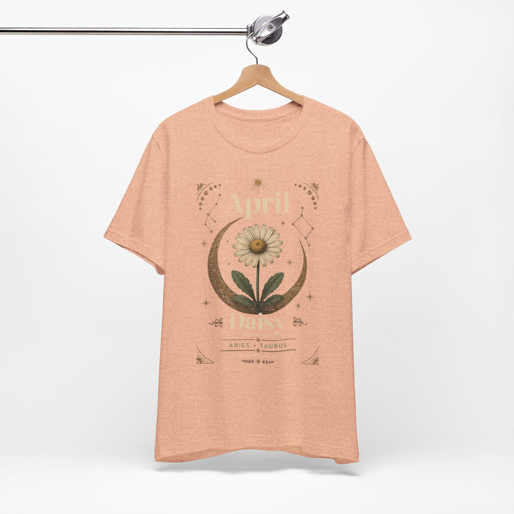 April Birth Flower Tee | Daisy Botanical Design | Birthday Gift
