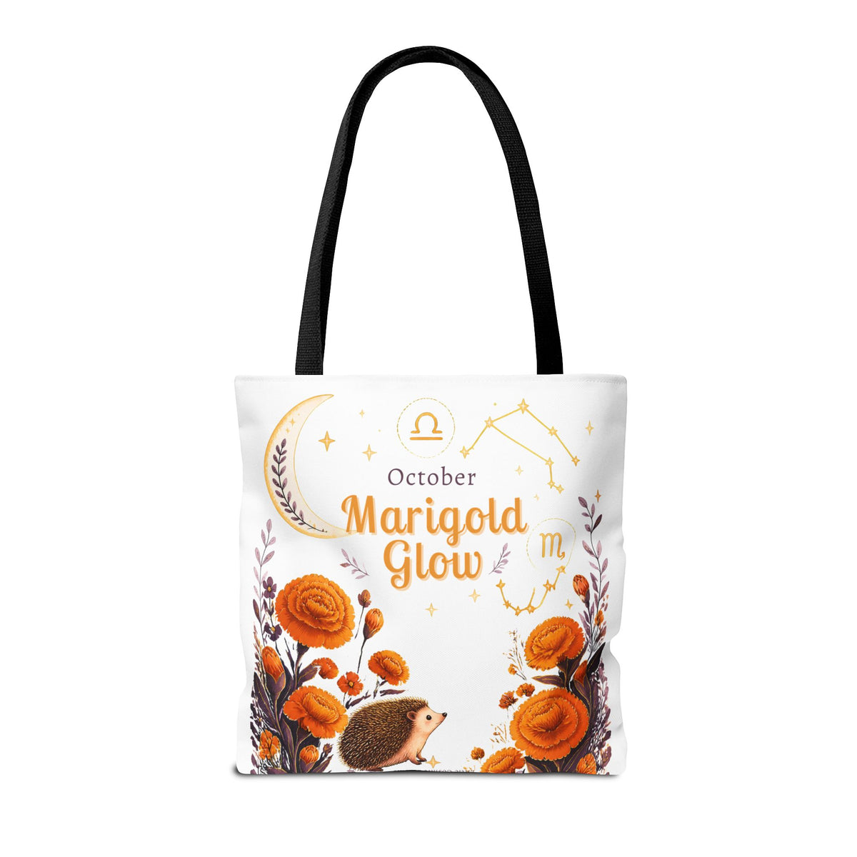 October Birth Flower - Marigold Glow Tote Bag (AOP)