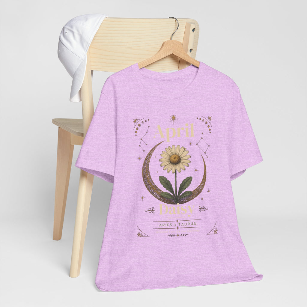 April Birth Flower Tee | Daisy Botanical Design | Birthday Gift