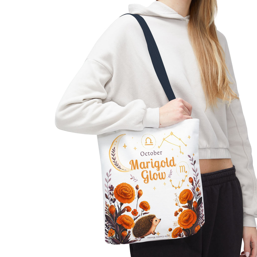 October Birth Flower - Marigold Glow Tote Bag (AOP)
