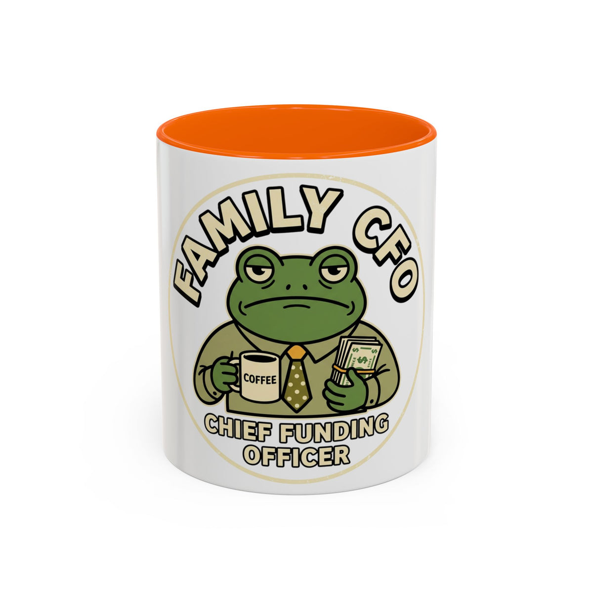 Family CFO Frog Chief Funding Officer mug | Accent coffee mug