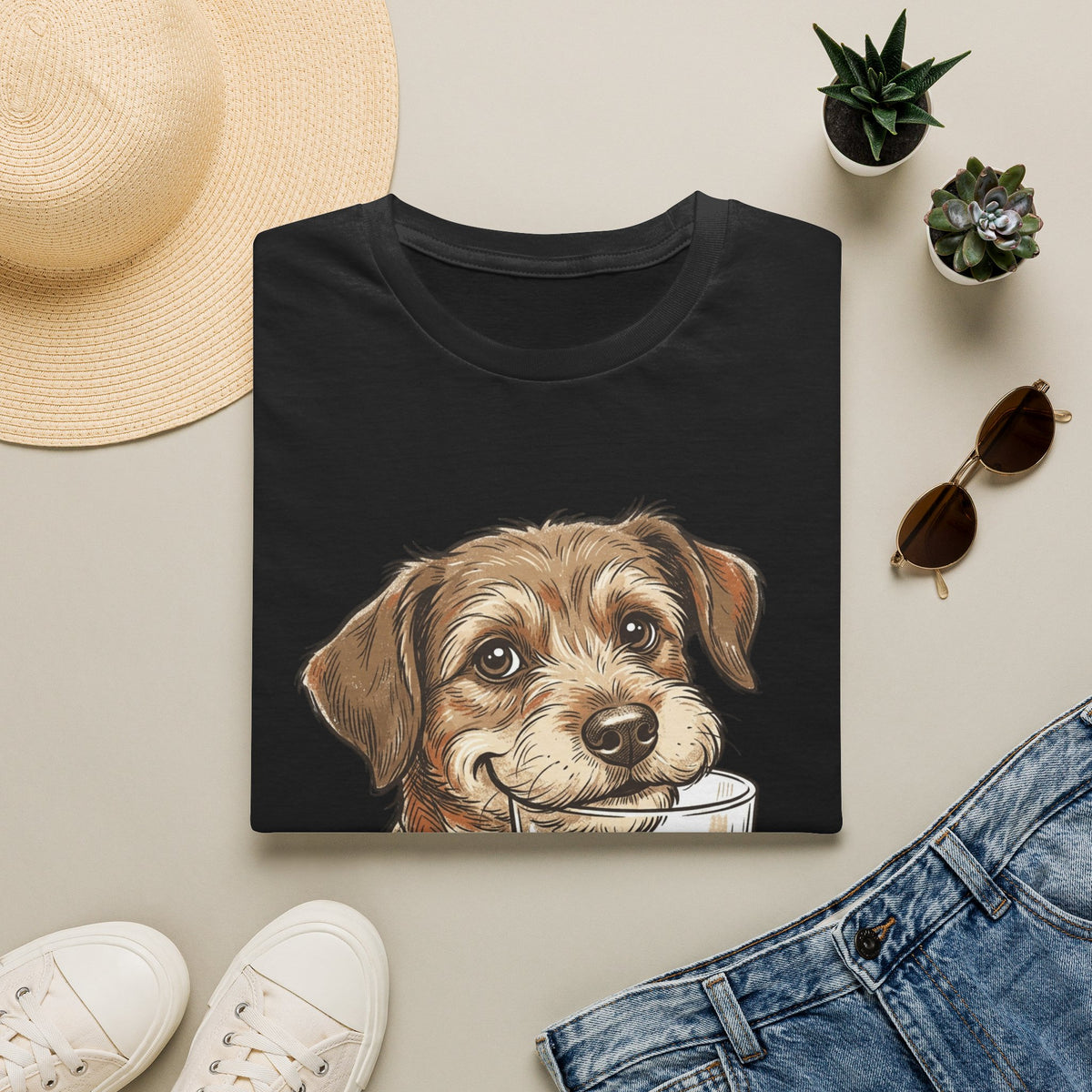 Whiskey Dog A Perfect Pairing T-Shirt | Dog & Whiskey Illustration