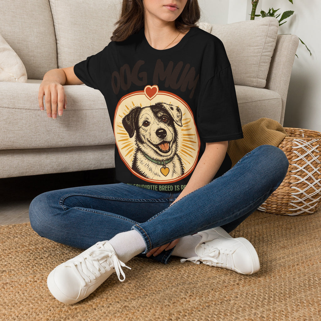 Dog Mum shirt | Rescue dog illustration T-Shirt