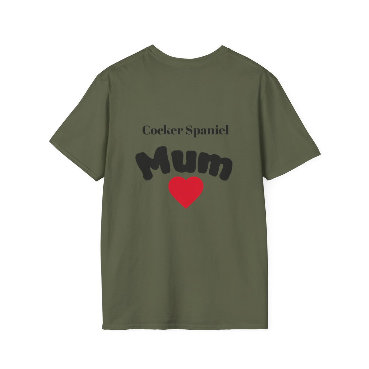 Cocker Spaniel Dog Mum T-Shirt — Dog Mom Graphic Tee with Photo Print