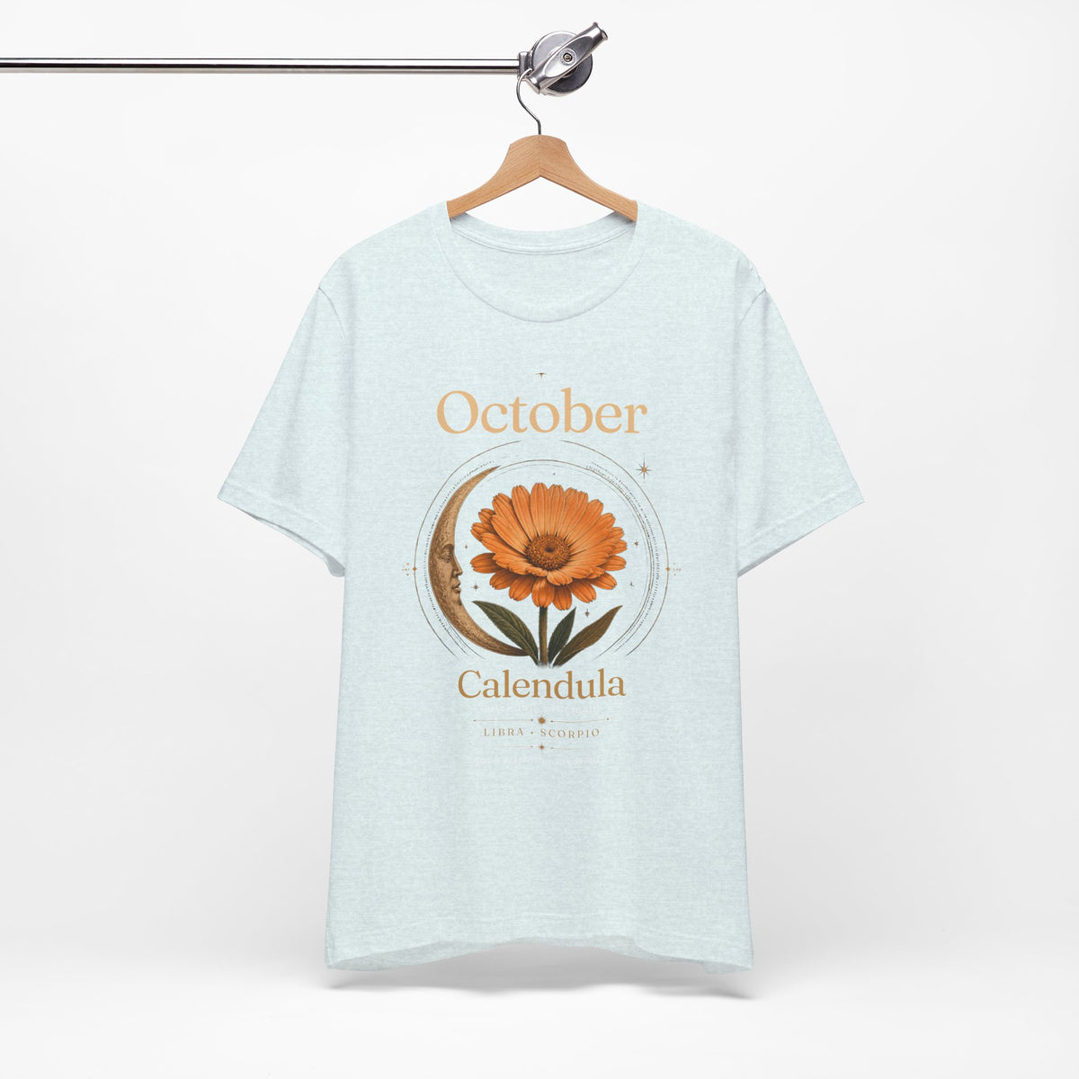 October Birth Flower Calendula T‑Shirt – Floral Birth Month Tee
