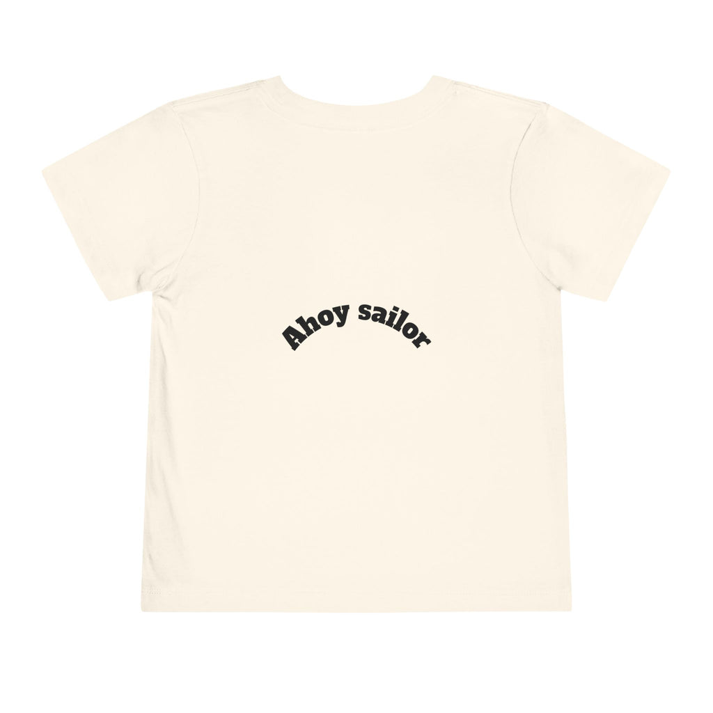 Cute Pirate Kid Ahoy Sailor Toddler Tee | Toddler Short Sleeve Tee