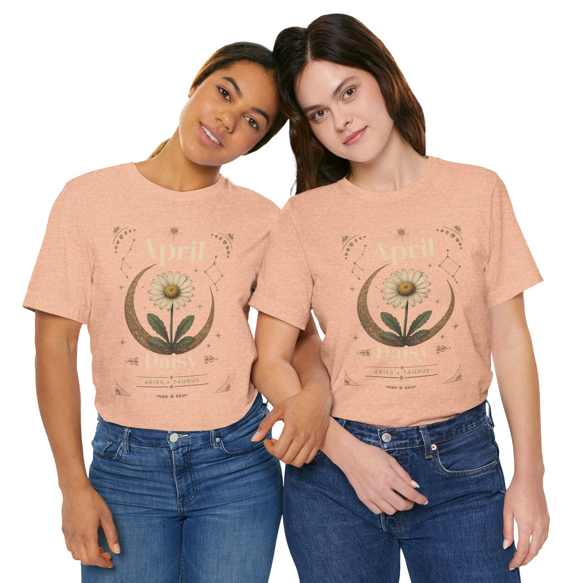 April Birth Flower Tee | Daisy Botanical Design | Birthday Gift