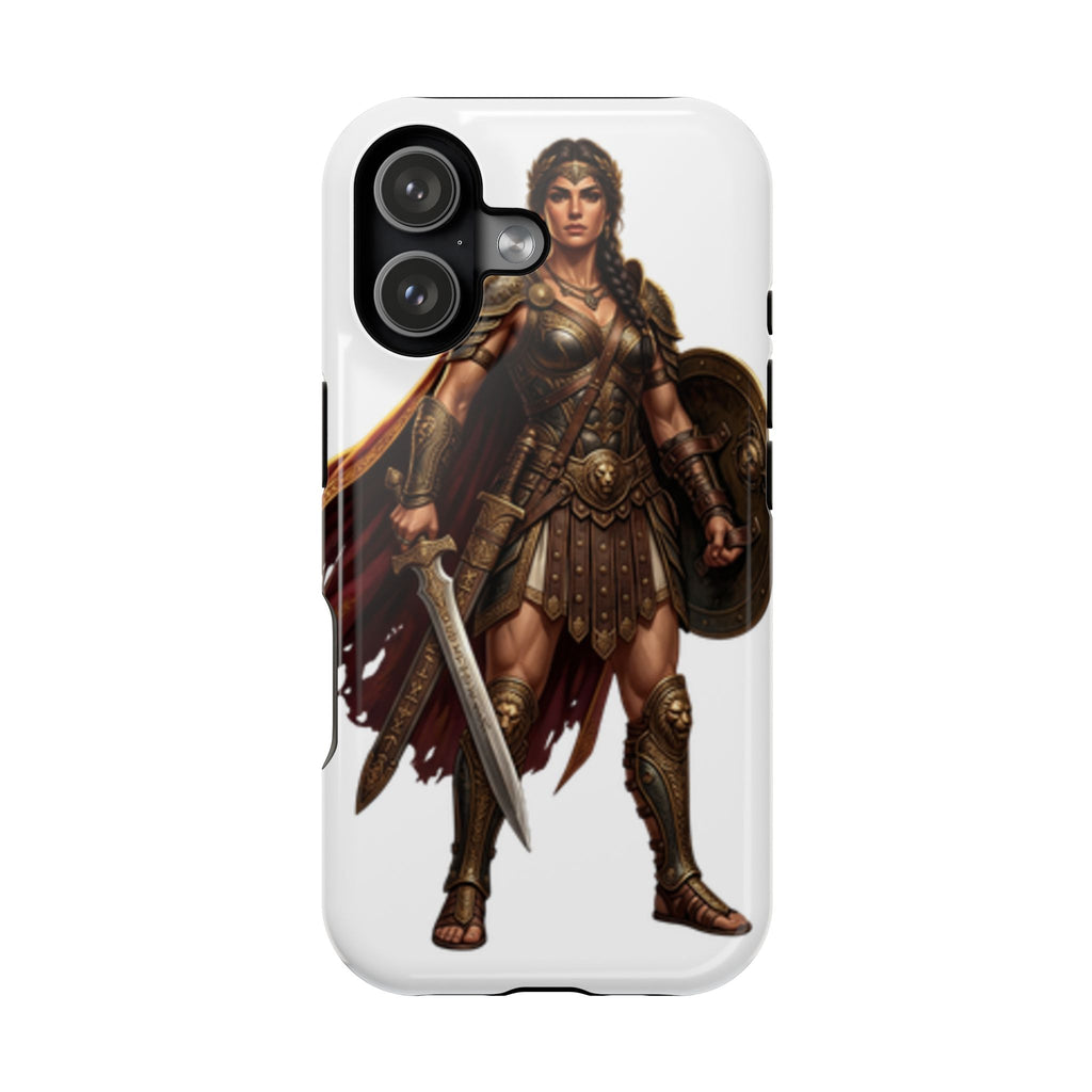 Warrior Goddess Phone Case — Impact-Resistant Magnetic Armor Case