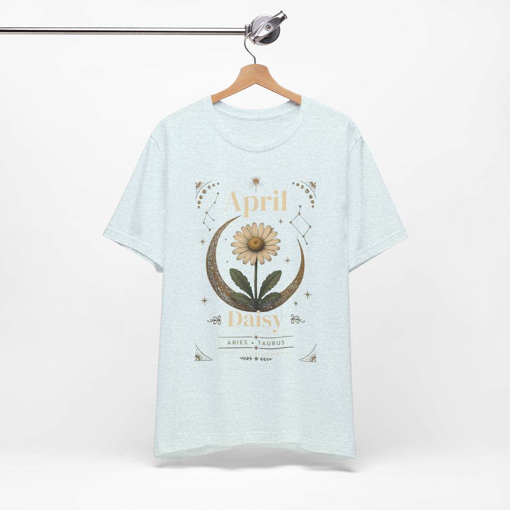 April Birth Flower Tee | Daisy Botanical Design | Birthday Gift