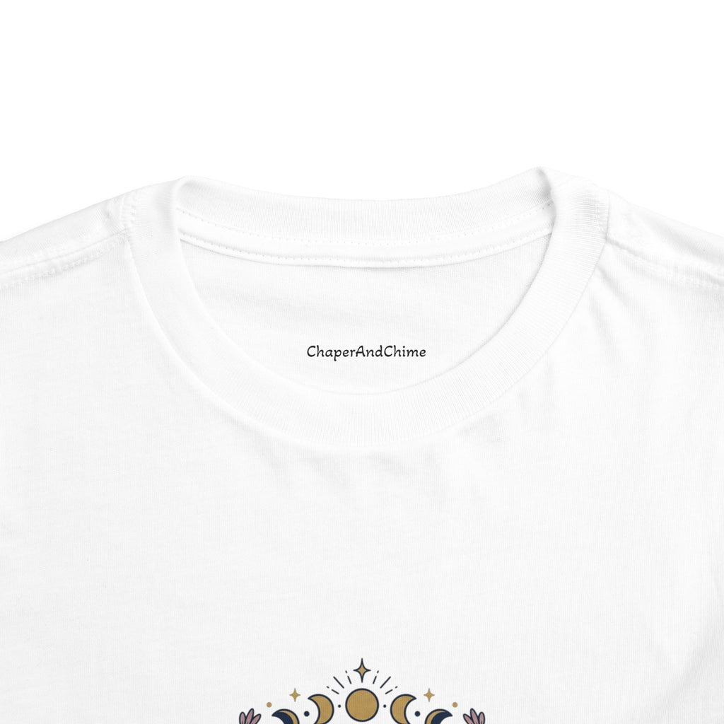 October Born Libra moon phases toddler tee | Zodiac Libra design