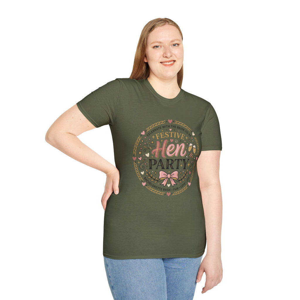 Festive Hen Party T-Shirt | Bachelorette Celebration Design